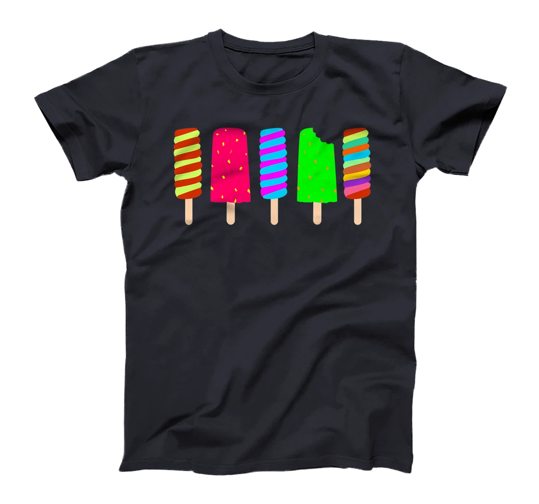 Ice Cream Summer Popsicle Fun Summertime Vacation T-Shirt, Women T-Shirt
