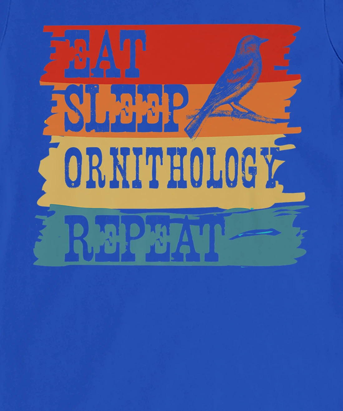 Eat Sleep Ornithology Repeat Retro Vintage Bird Watching T-Shirt, Women T-Shirt