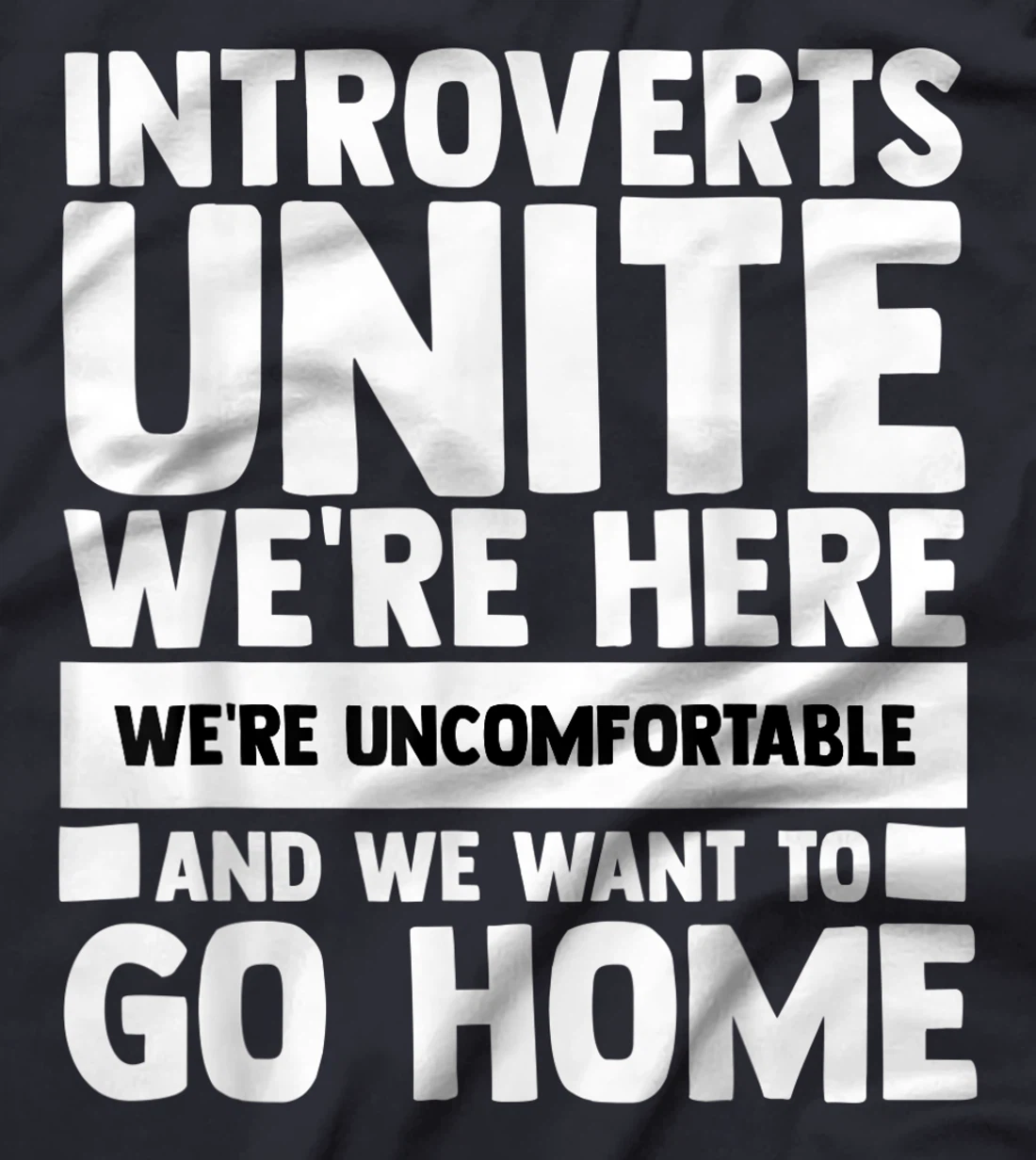 Introverts Unite We're Here Shy Introversion Personality T-Shirt, Women T-Shirt