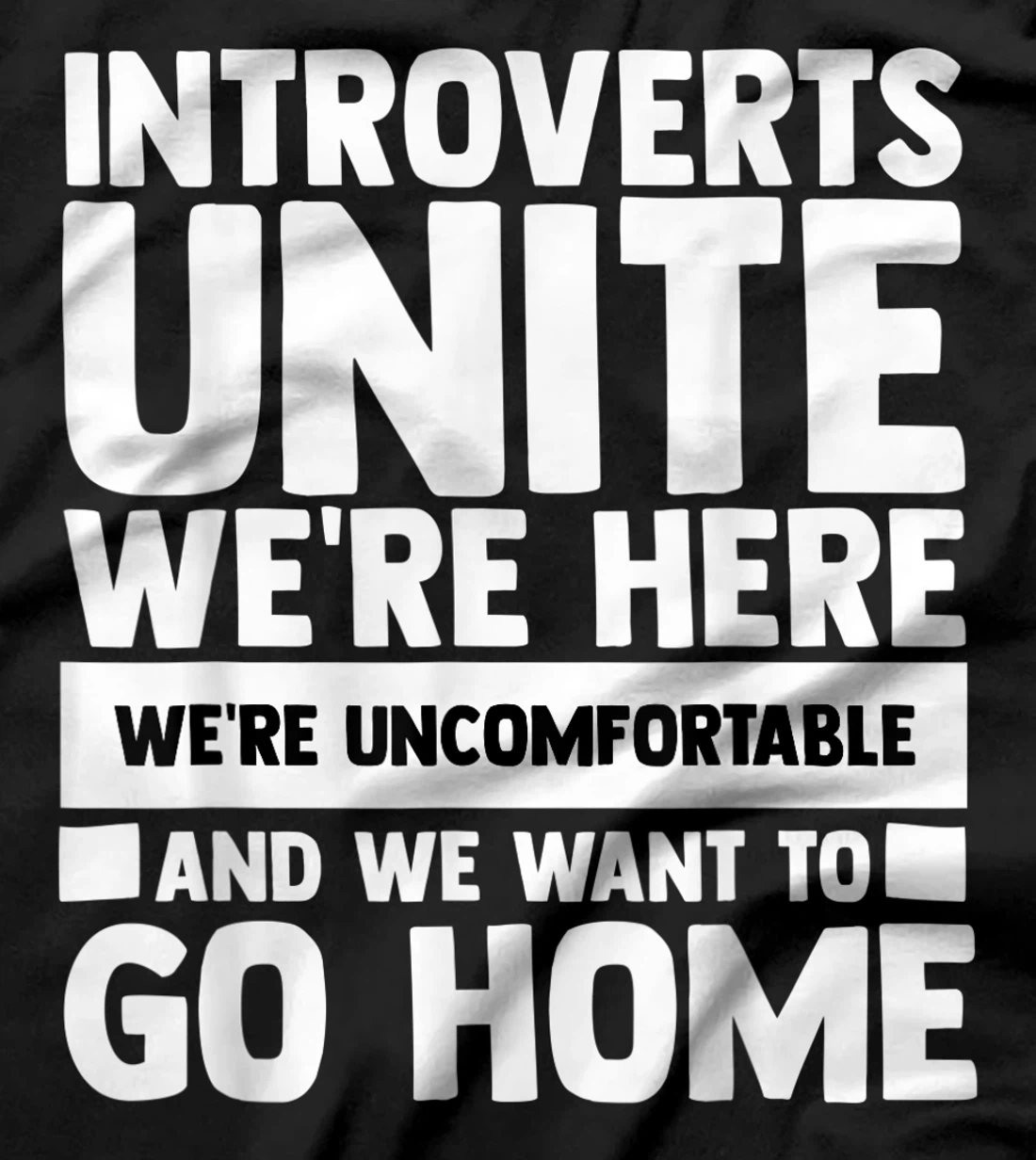 Introverts Unite We're Here Shy Introversion Personality T-Shirt, Women T-Shirt