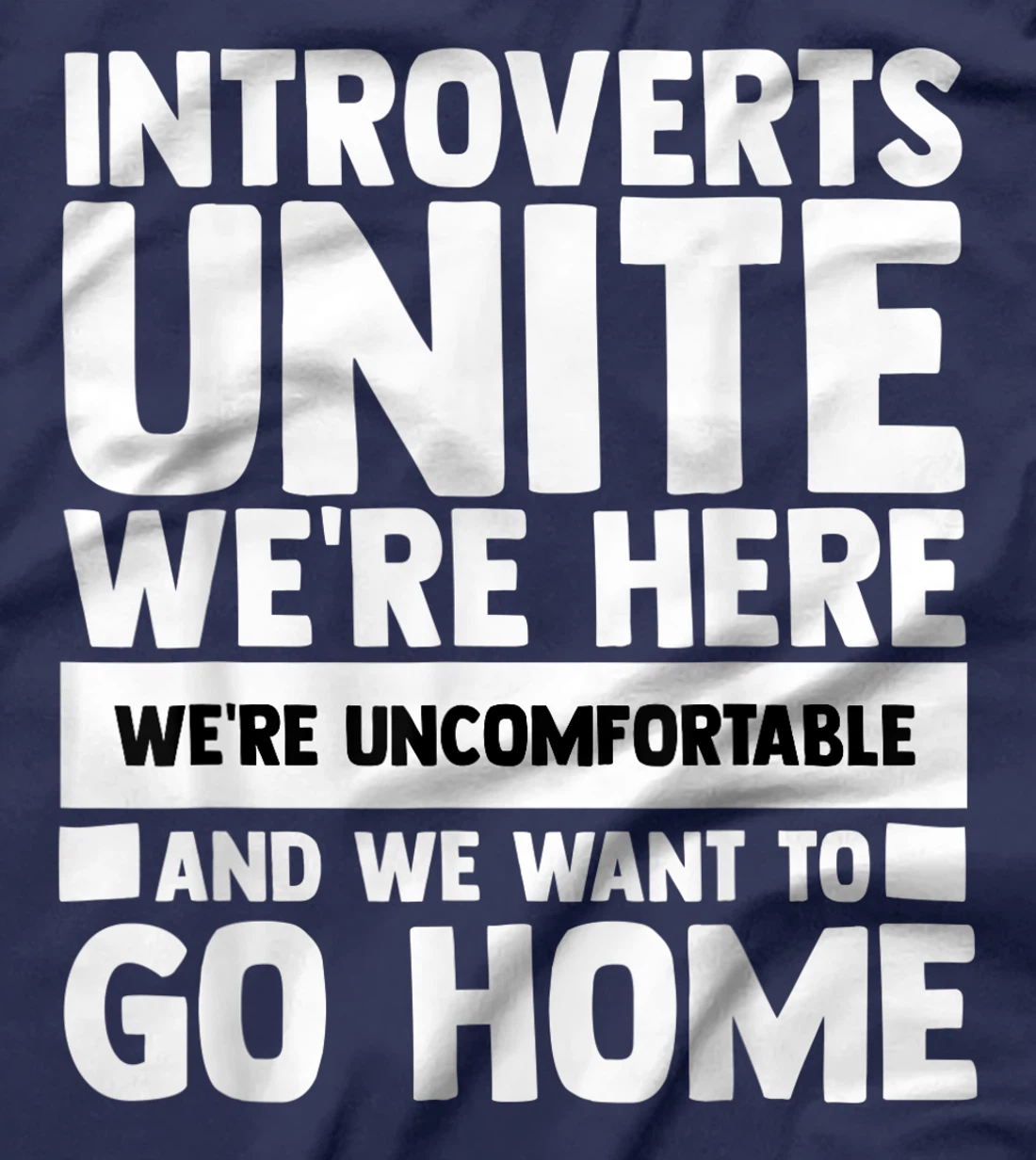 Introverts Unite We're Here Shy Introversion Personality T-Shirt, Women T-Shirt