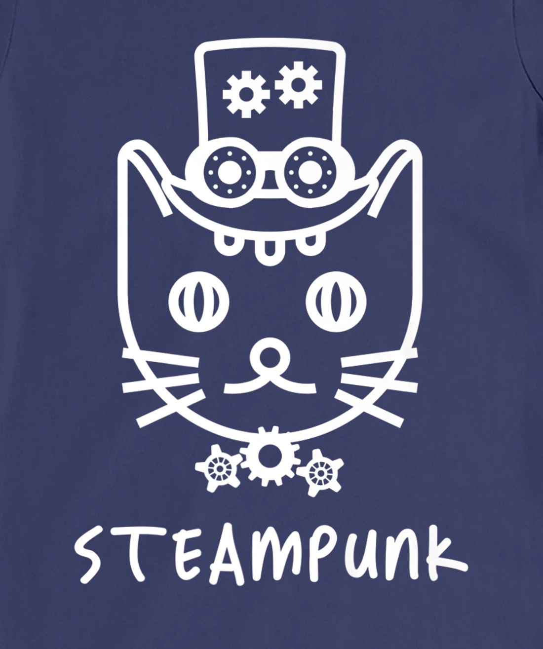Steampunk Mechanical Cat Kitten Clockwork Fantasy Fiction T-Shirt, Women T-Shirt