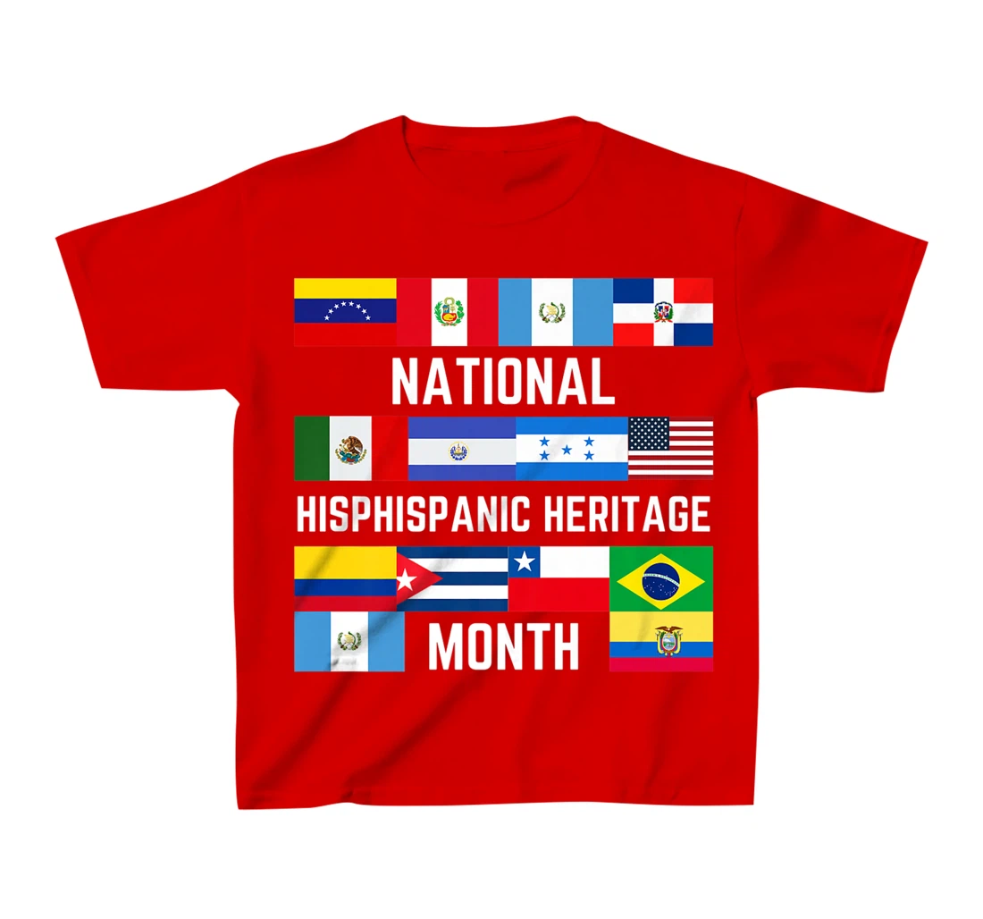 Latino America Culture Gift National Hispanic Heritage Month T-Shirt, Kid T-Shirt and Women T-Shirt