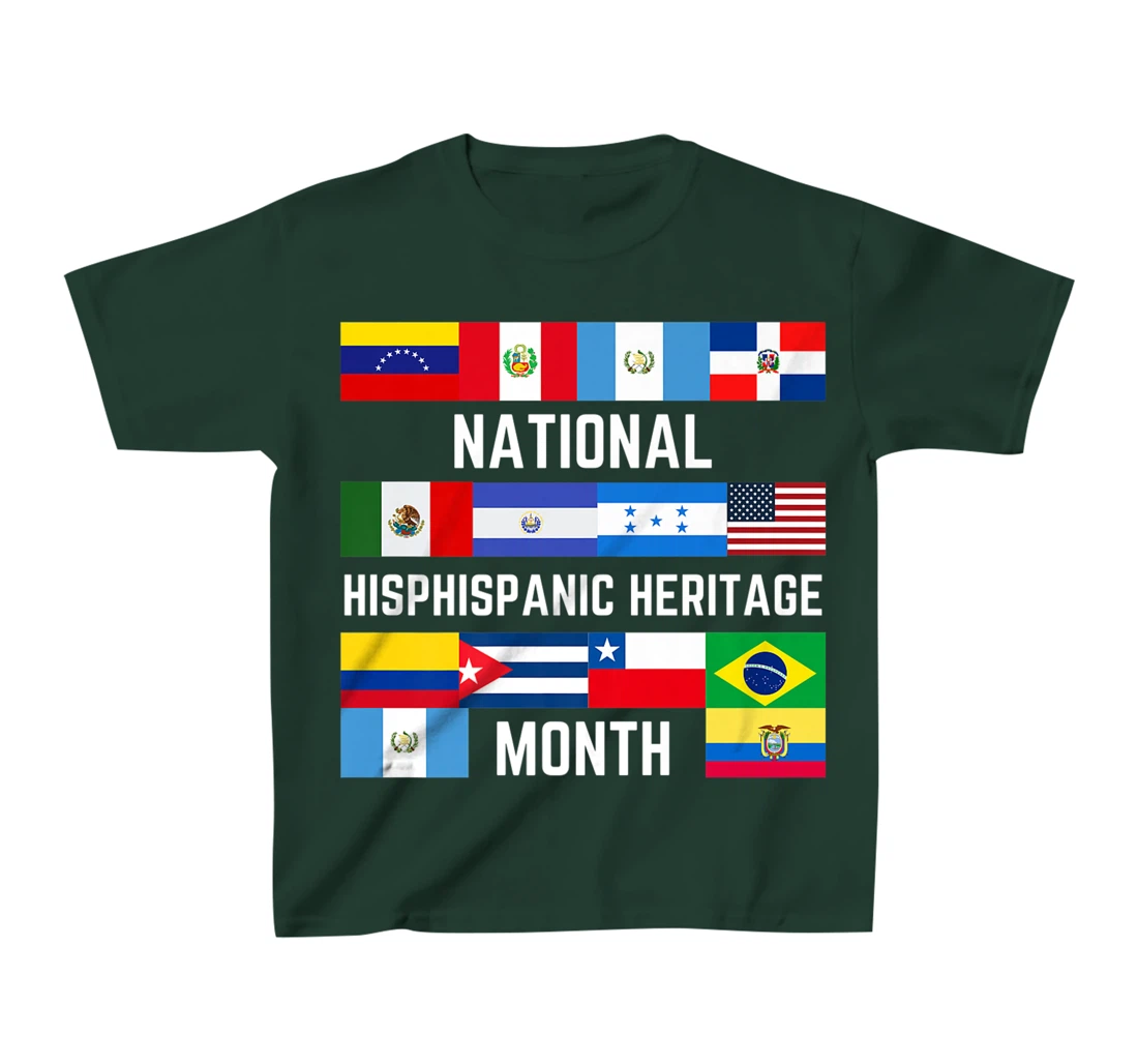 Latino America Culture Gift National Hispanic Heritage Month T-Shirt, Kid T-Shirt and Women T-Shirt