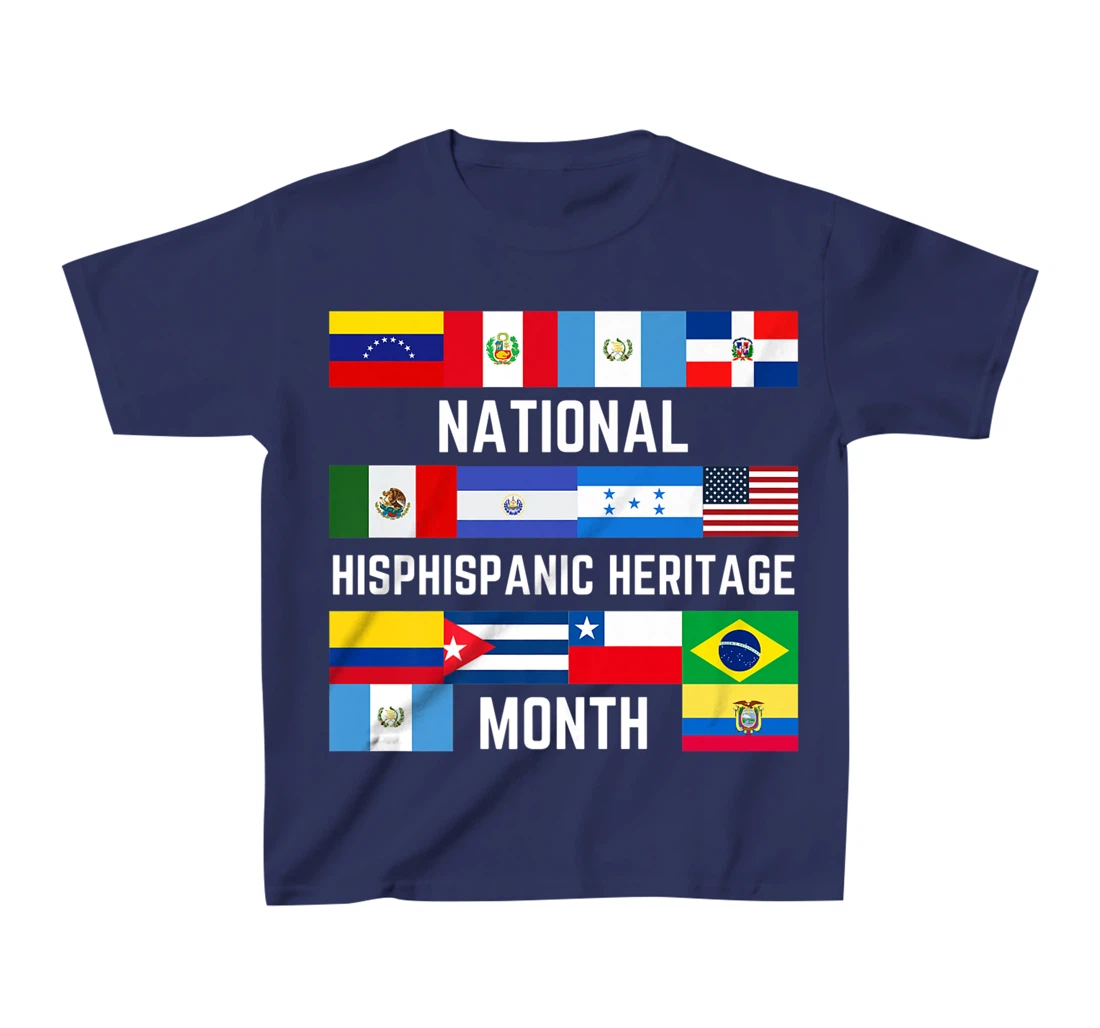Latino America Culture Gift National Hispanic Heritage Month T-Shirt, Kid T-Shirt and Women T-Shirt