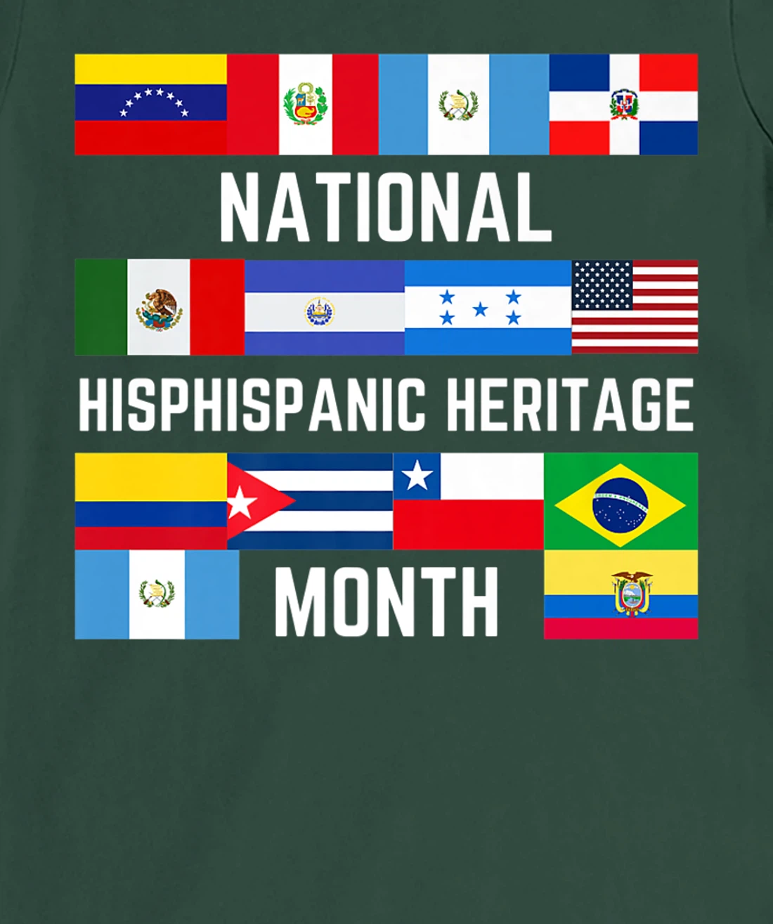 Latino America Culture Gift National Hispanic Heritage Month T-Shirt, Kid T-Shirt and Women T-Shirt