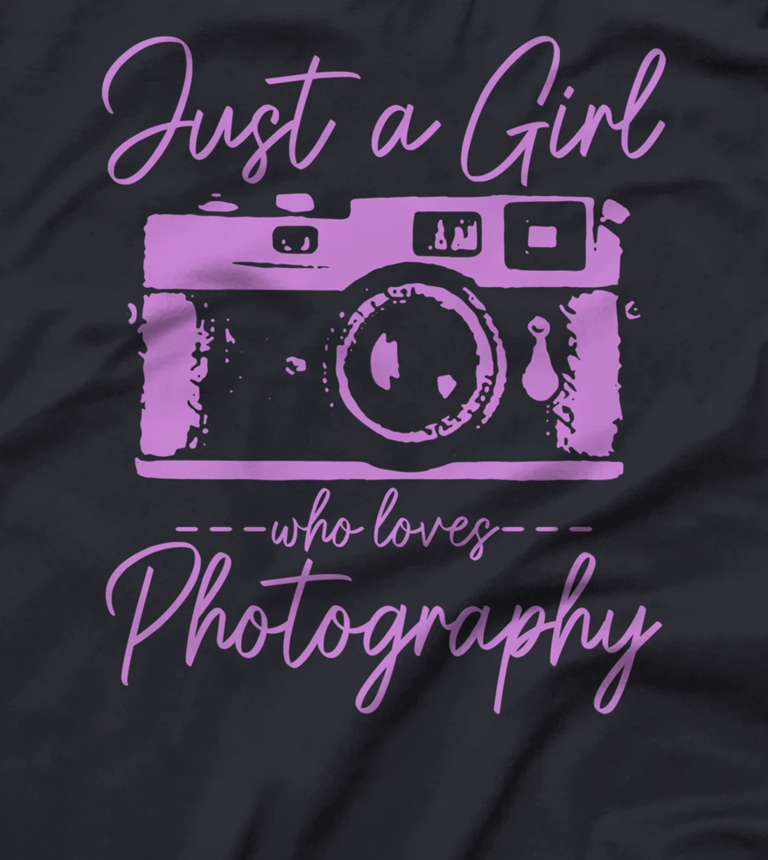 Just A Girl Who Loves Photography Camera Funny Photographer T-Shirt