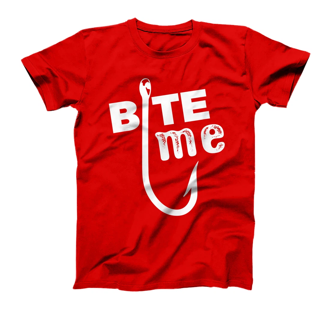 bite me fly fishing bass hook funny fishing T-Shirt, Women T-Shirt