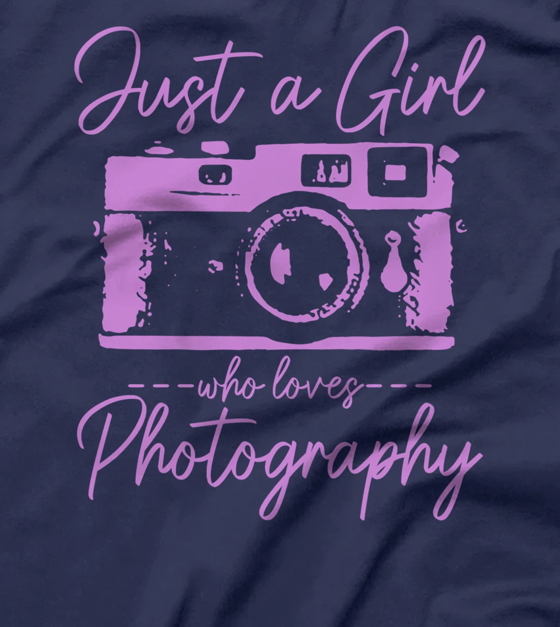 Just A Girl Who Loves Photography Camera Funny Photographer T-Shirt