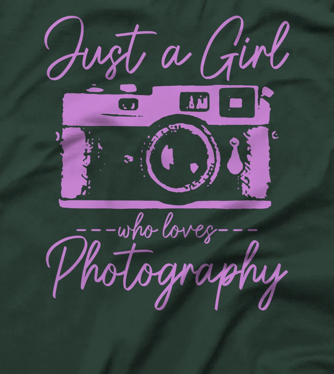 Just A Girl Who Loves Photography Camera Funny Photographer T-Shirt