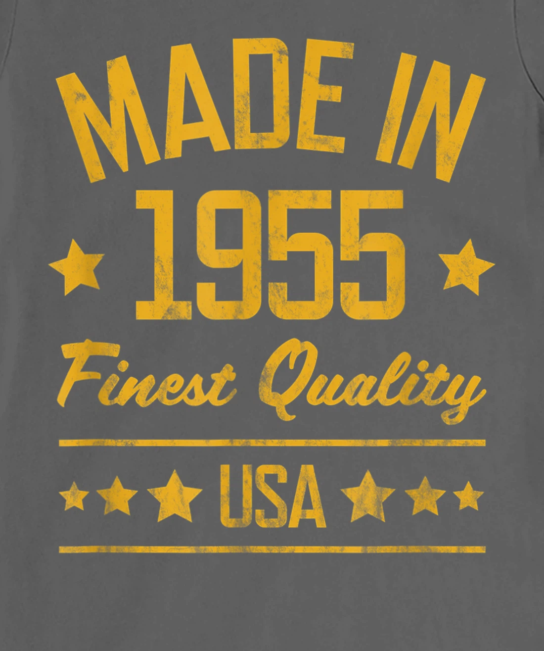 Made in 1955 Finest USA Yellow Gold Print T-Shirt, Women T-Shirt