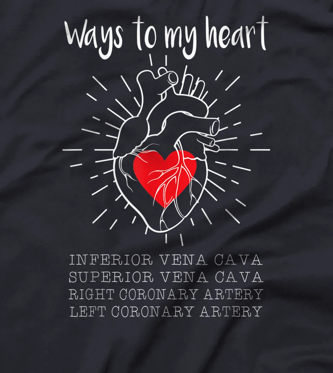 Ways To My Heart Inferior Vena Cava For Cardiologist Surgeon T-Shirt, Women T-Shirt