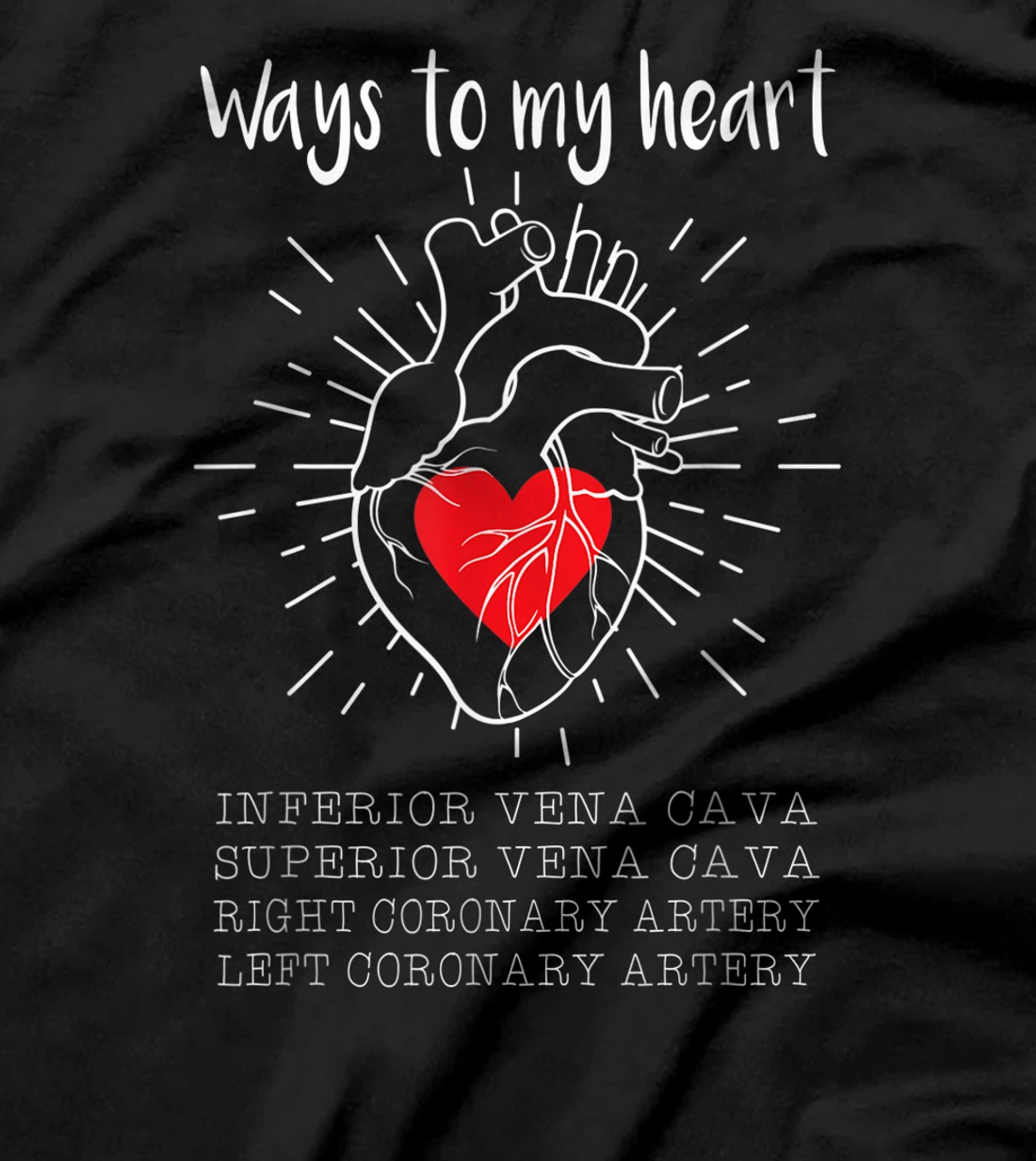 Ways To My Heart Inferior Vena Cava For Cardiologist Surgeon T-Shirt, Women T-Shirt
