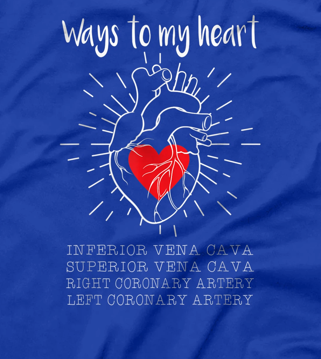 Ways To My Heart Inferior Vena Cava For Cardiologist Surgeon T-Shirt, Women T-Shirt