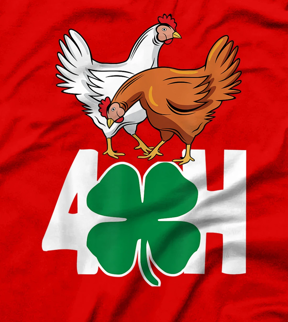 Fun Farm Animals FFA 4-H Chickens T-Shirt, Women T-Shirt