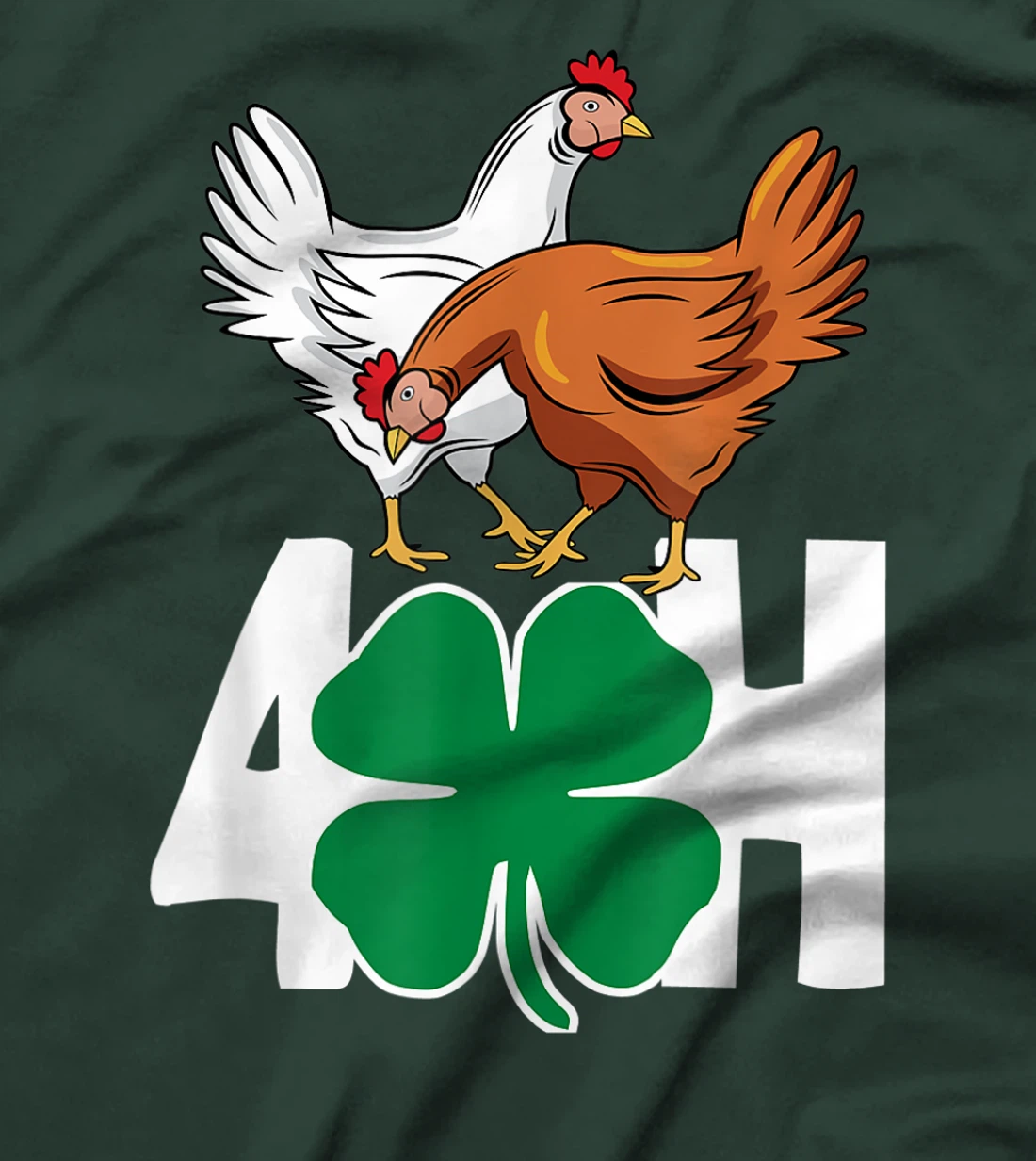Fun Farm Animals FFA 4-H Chickens T-Shirt, Women T-Shirt