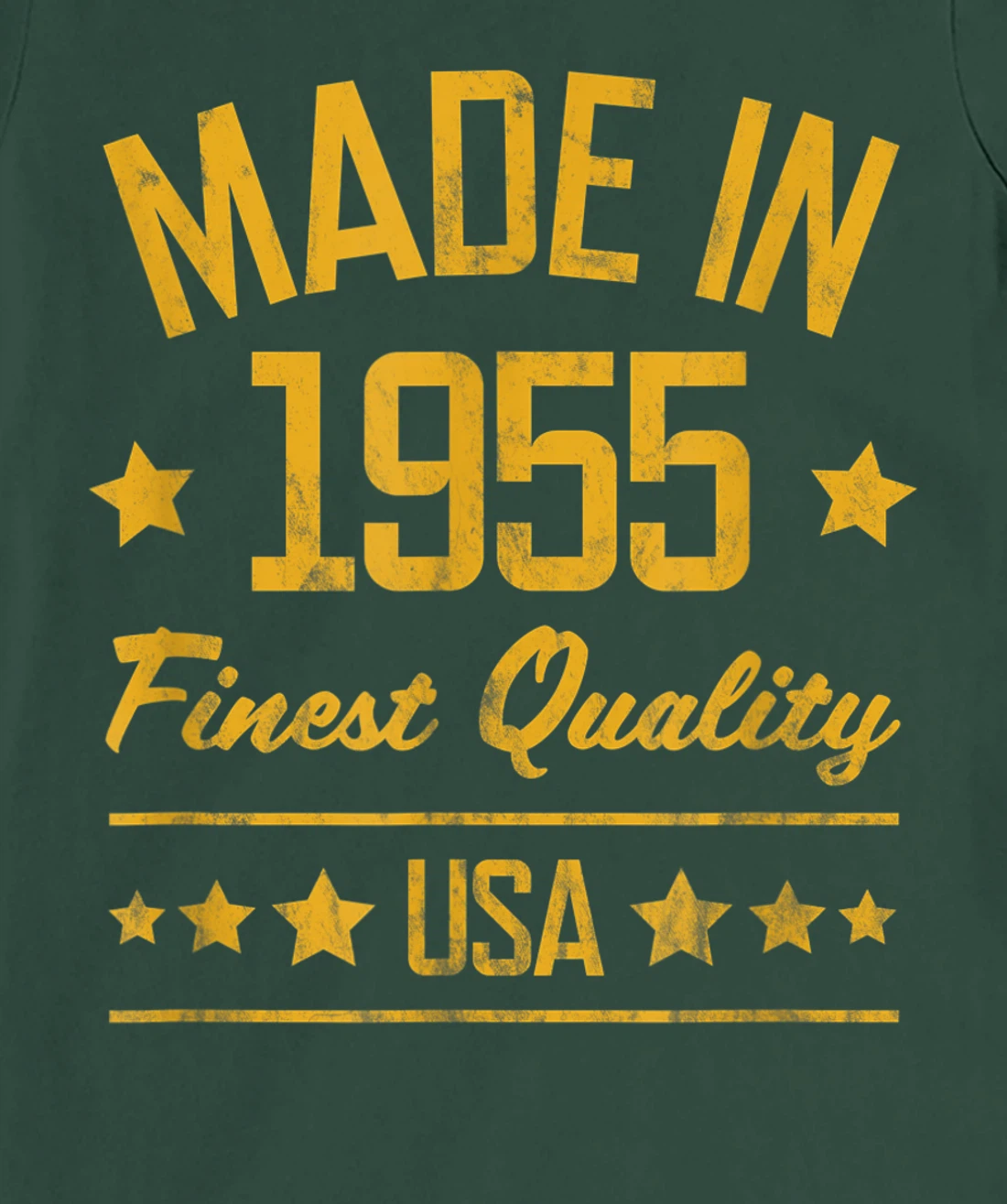 Made in 1955 Finest USA Yellow Gold Print T-Shirt, Women T-Shirt