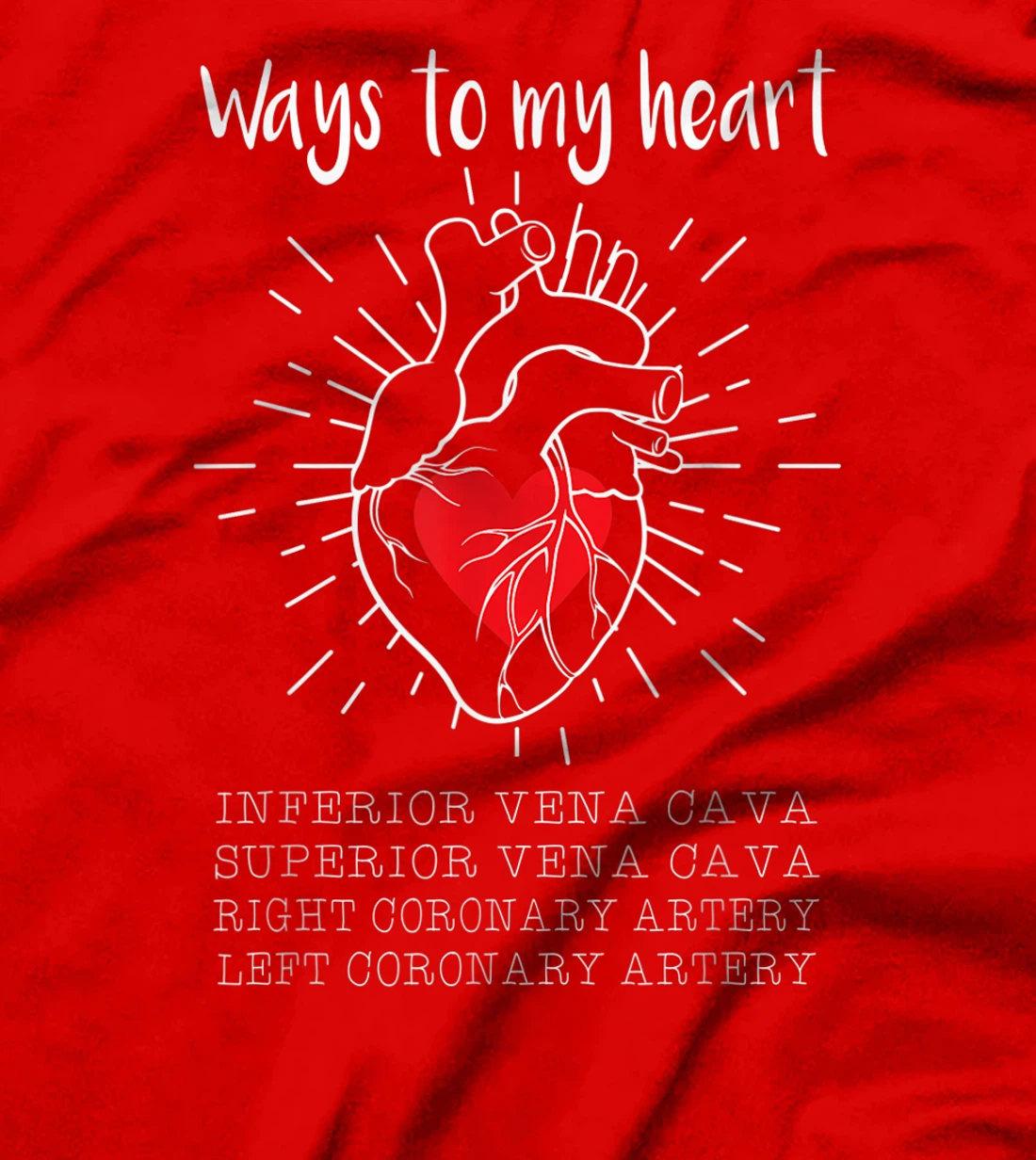 Ways To My Heart Inferior Vena Cava For Cardiologist Surgeon T-Shirt, Women T-Shirt