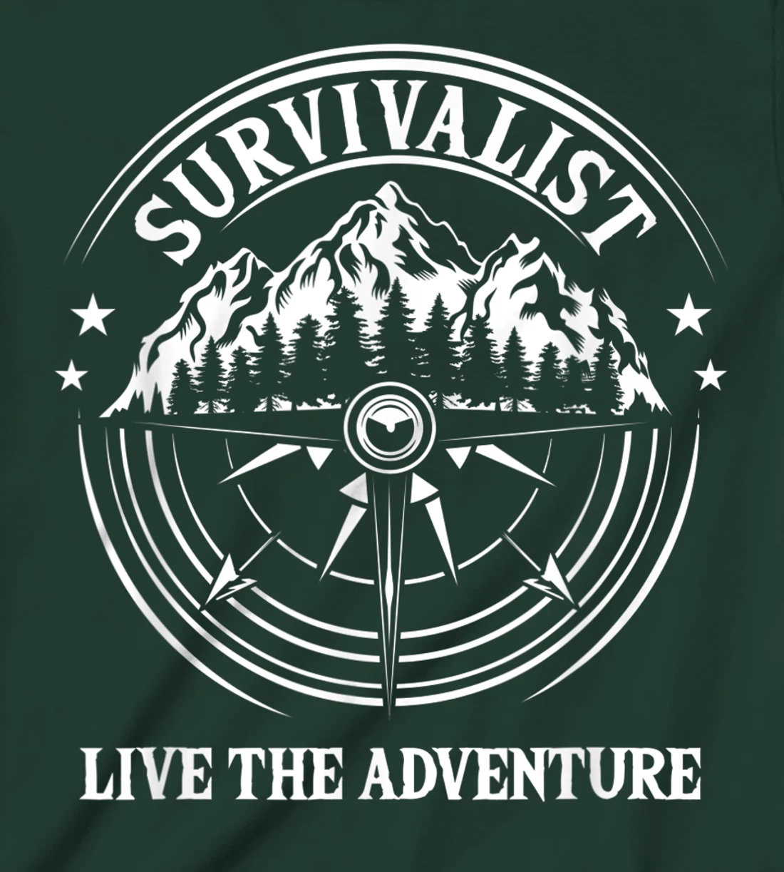 Survivalist Live The Adventure Camper Nature Outdoor Camping T-Shirt, Kid T-Shirt and Women T-Shirt