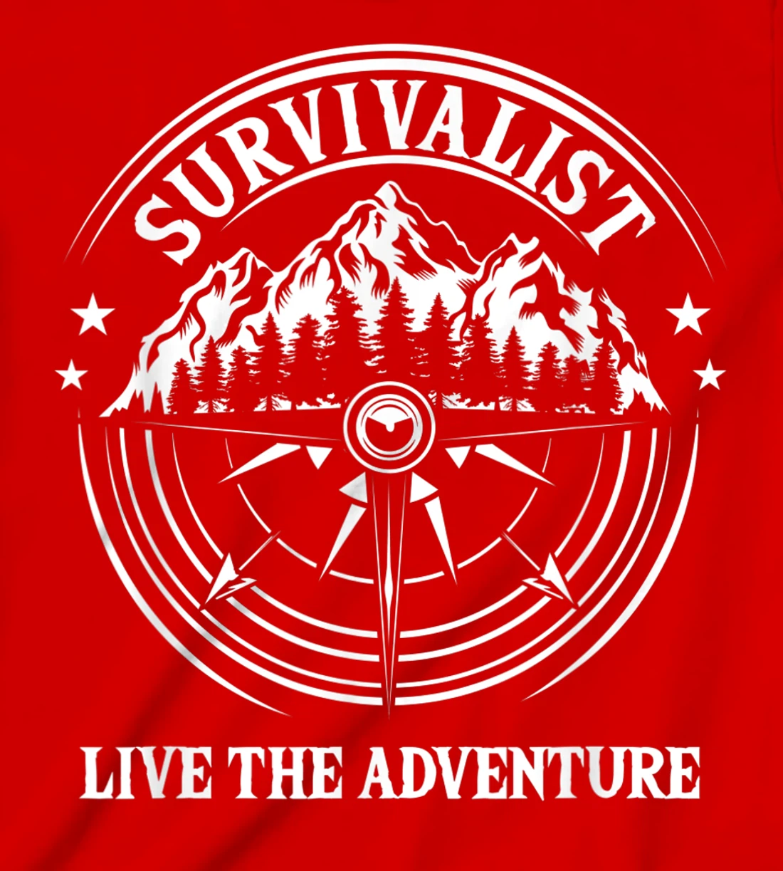 Survivalist Live The Adventure Camper Nature Outdoor Camping T-Shirt, Kid T-Shirt and Women T-Shirt