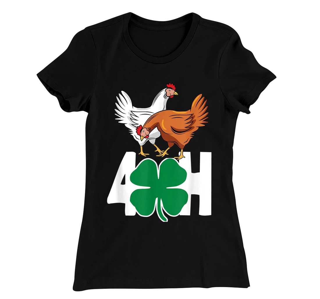 Fun Farm Animals FFA 4-H Chickens T-Shirt, Women T-Shirt