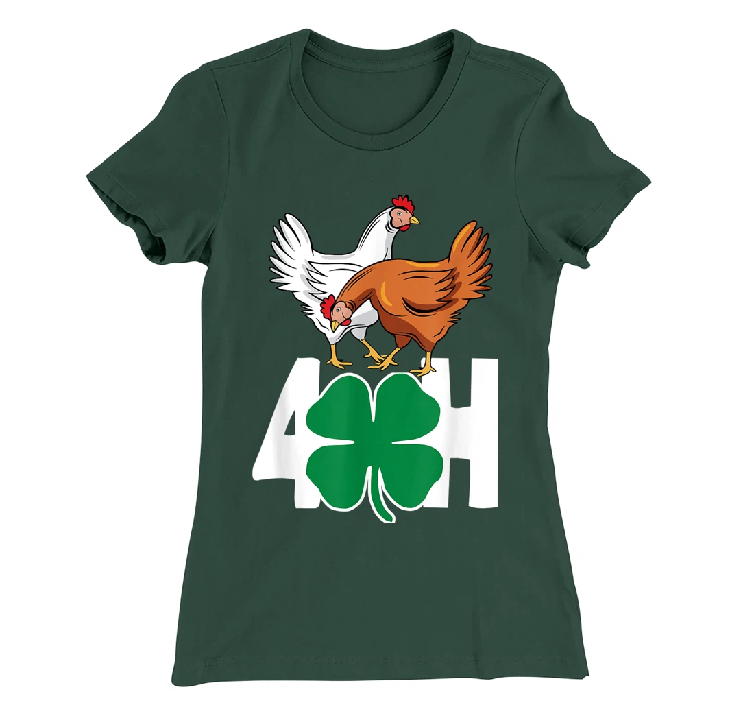 Fun Farm Animals FFA 4-H Chickens T-Shirt, Women T-Shirt