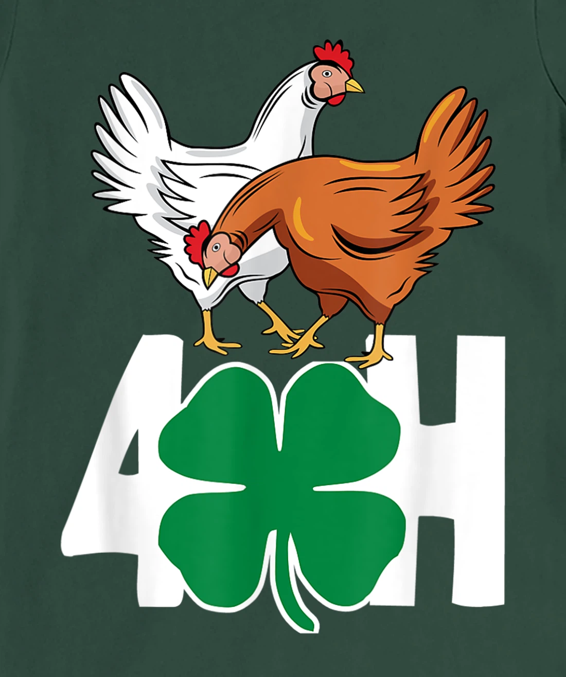 Fun Farm Animals FFA 4-H Chickens T-Shirt, Women T-Shirt