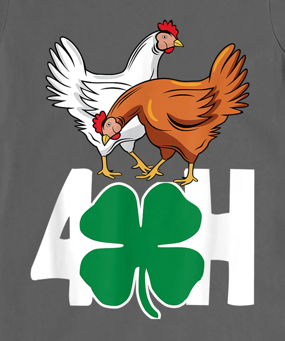 Fun Farm Animals FFA 4-H Chickens T-Shirt, Women T-Shirt