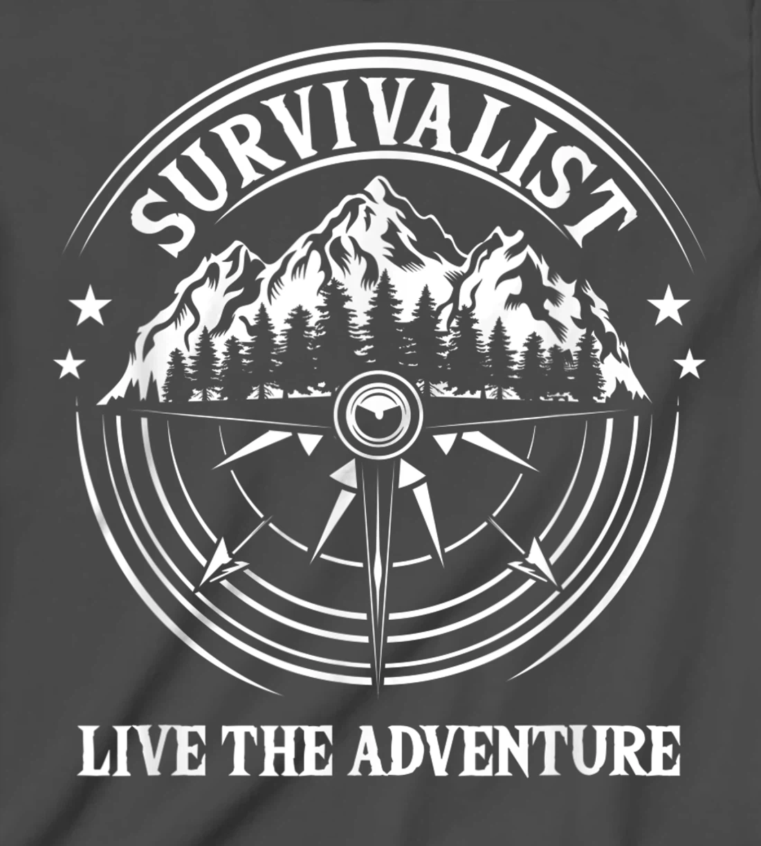 Survivalist Live The Adventure Camper Nature Outdoor Camping T-Shirt, Kid T-Shirt and Women T-Shirt
