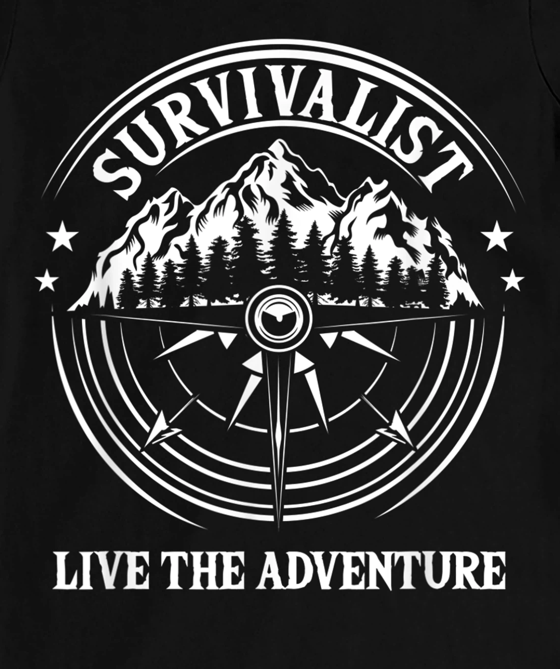 Survivalist Live The Adventure Camper Nature Outdoor Camping T-Shirt, Kid T-Shirt and Women T-Shirt