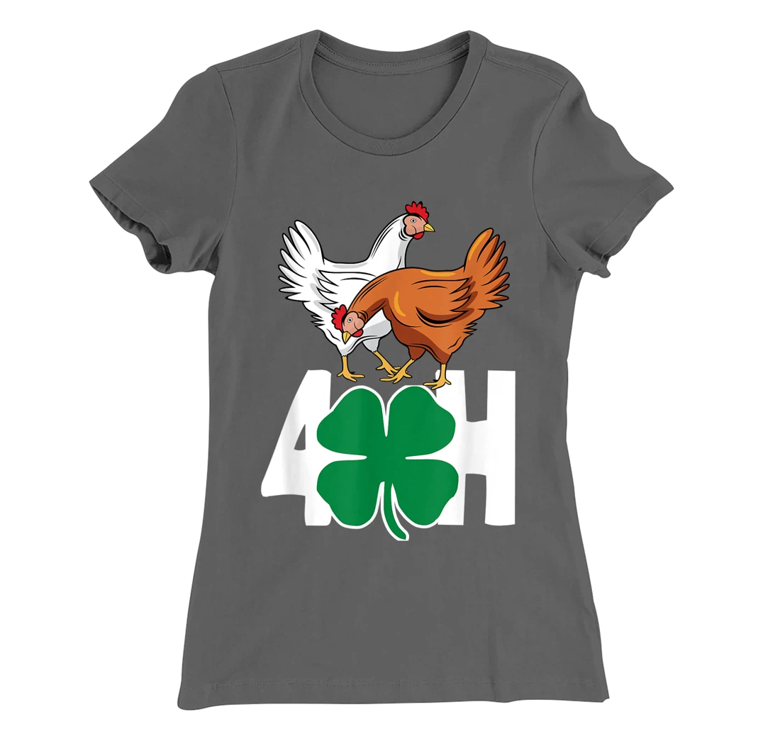 Fun Farm Animals FFA 4-H Chickens T-Shirt, Women T-Shirt
