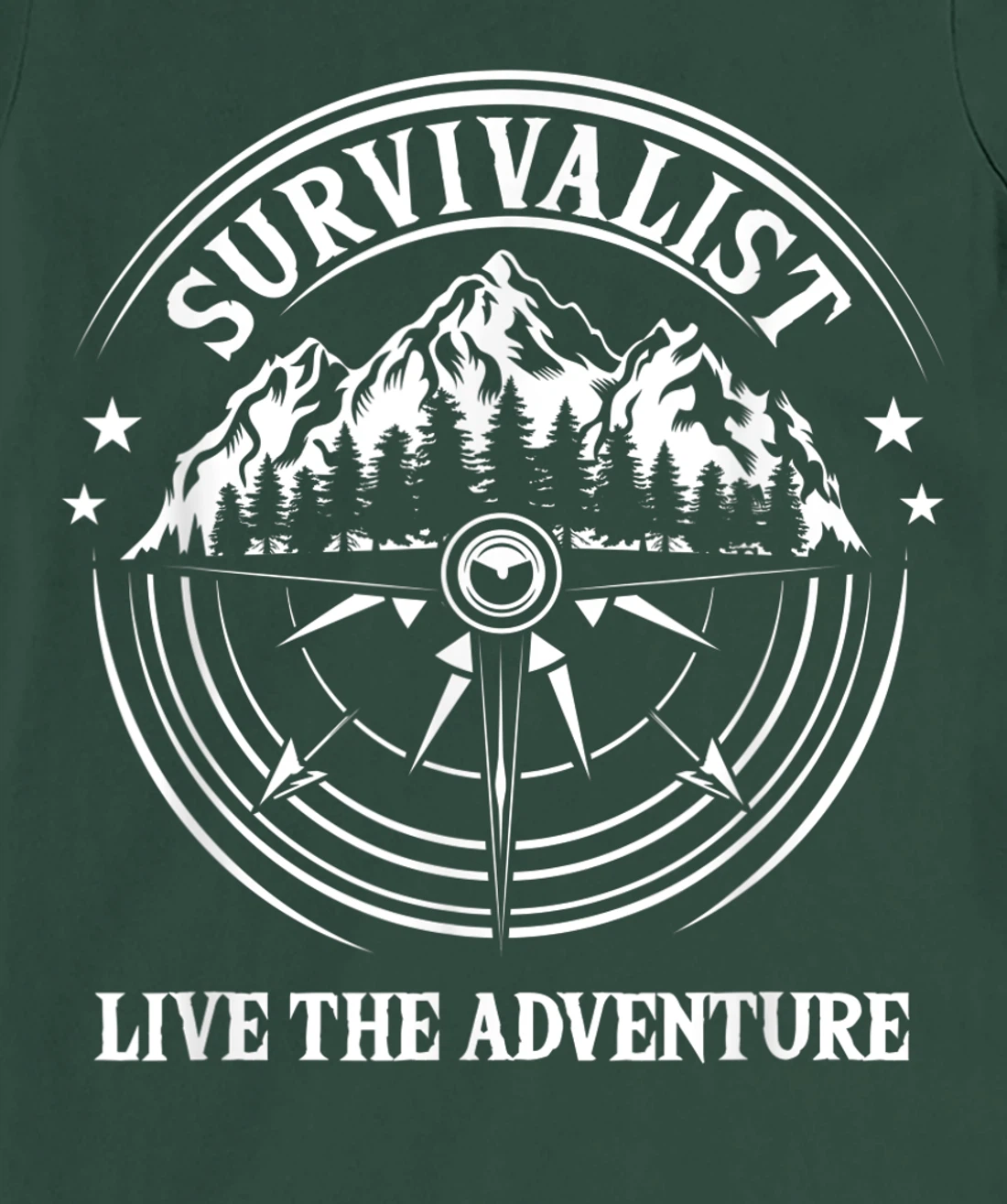 Survivalist Live The Adventure Camper Nature Outdoor Camping T-Shirt, Kid T-Shirt and Women T-Shirt