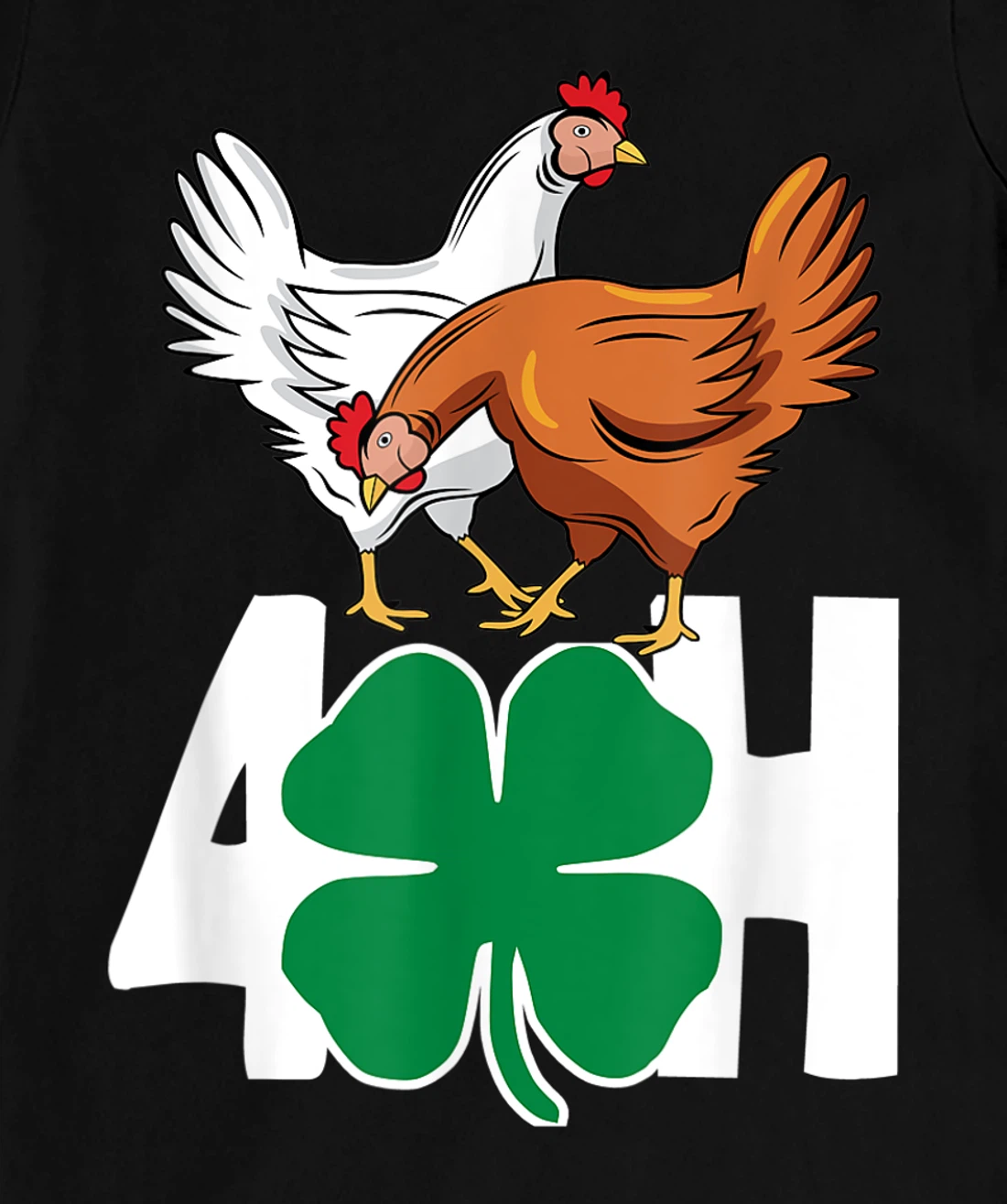 Fun Farm Animals FFA 4-H Chickens T-Shirt, Women T-Shirt