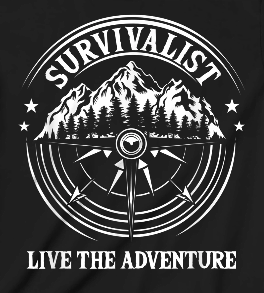 Survivalist Live The Adventure Camper Nature Outdoor Camping T-Shirt, Kid T-Shirt and Women T-Shirt