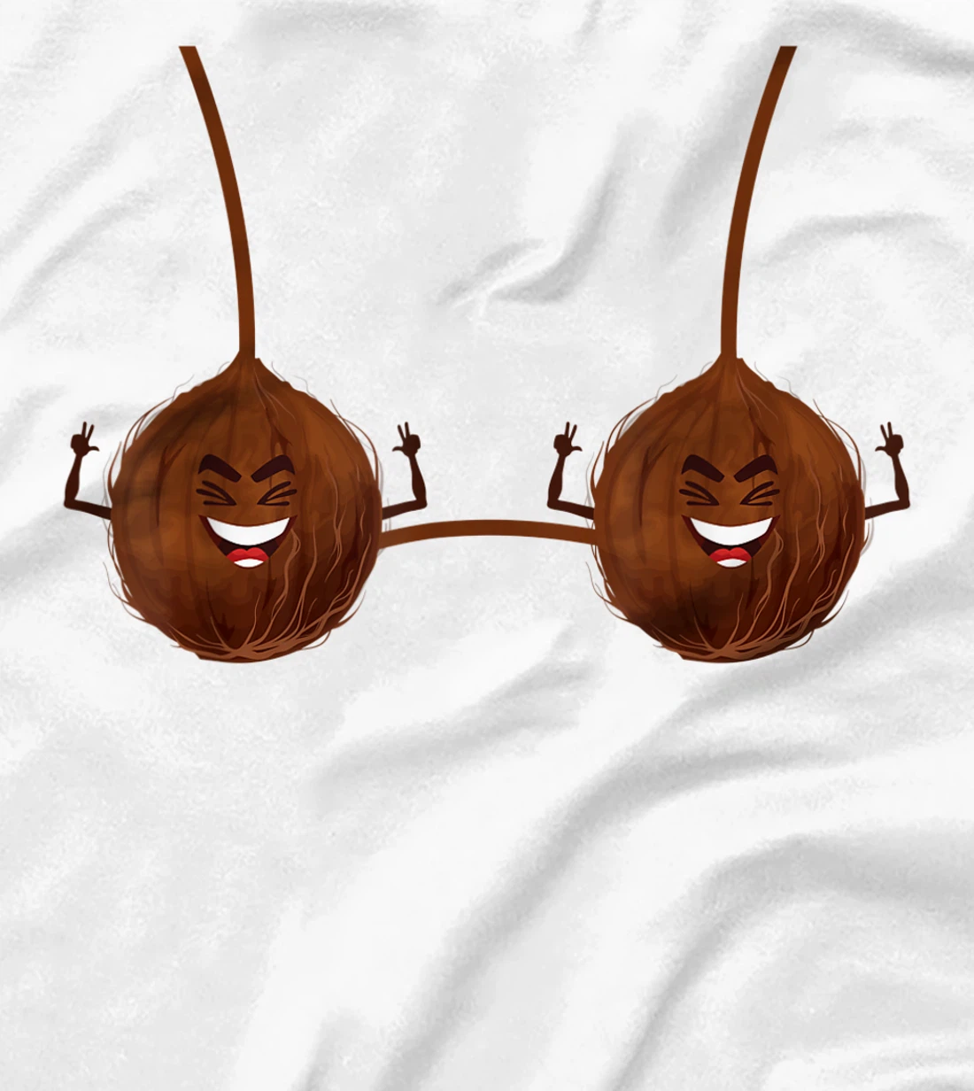 Womens Luau Coconut Bra Aloha Beaches Summer Outfit Distressed T-Shirt, Women T-Shirt