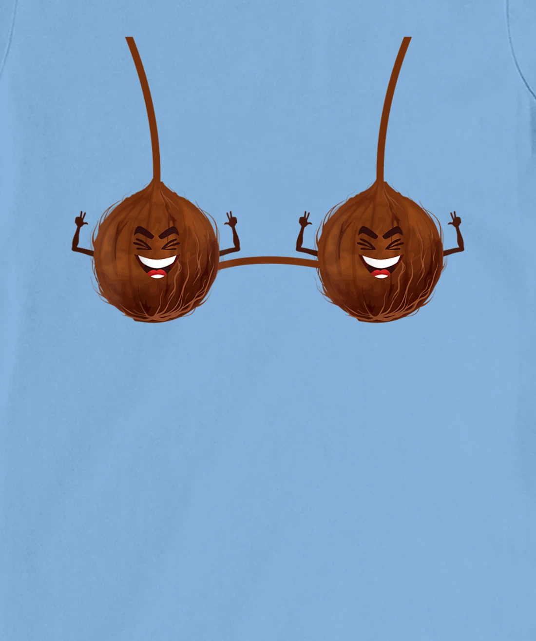 Womens Luau Coconut Bra Aloha Beaches Summer Outfit Distressed T-Shirt, Women T-Shirt