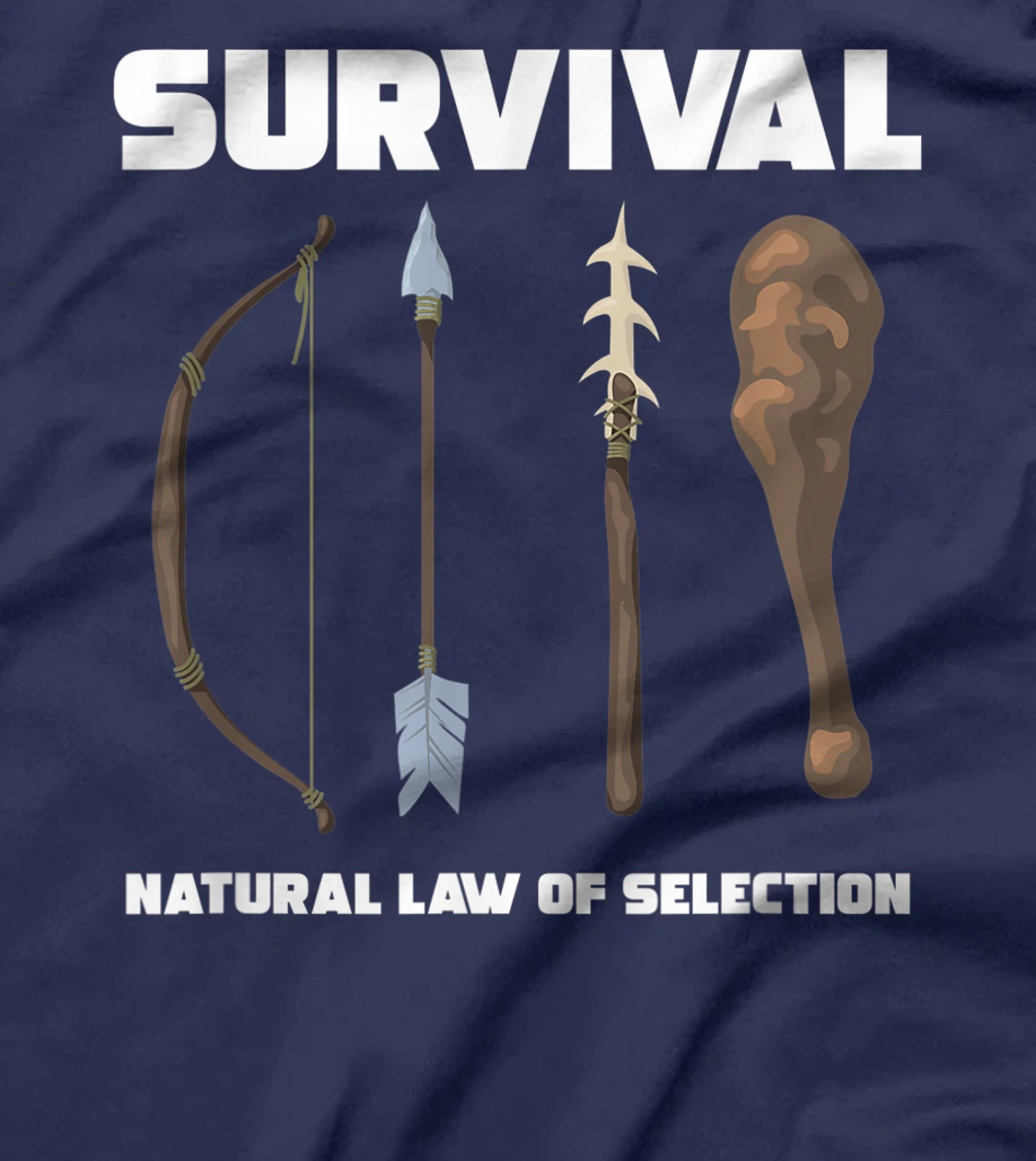 Survival Natural Law Of Selection Forest Bow Arrow Spear T-Shirt, Women T-Shirt