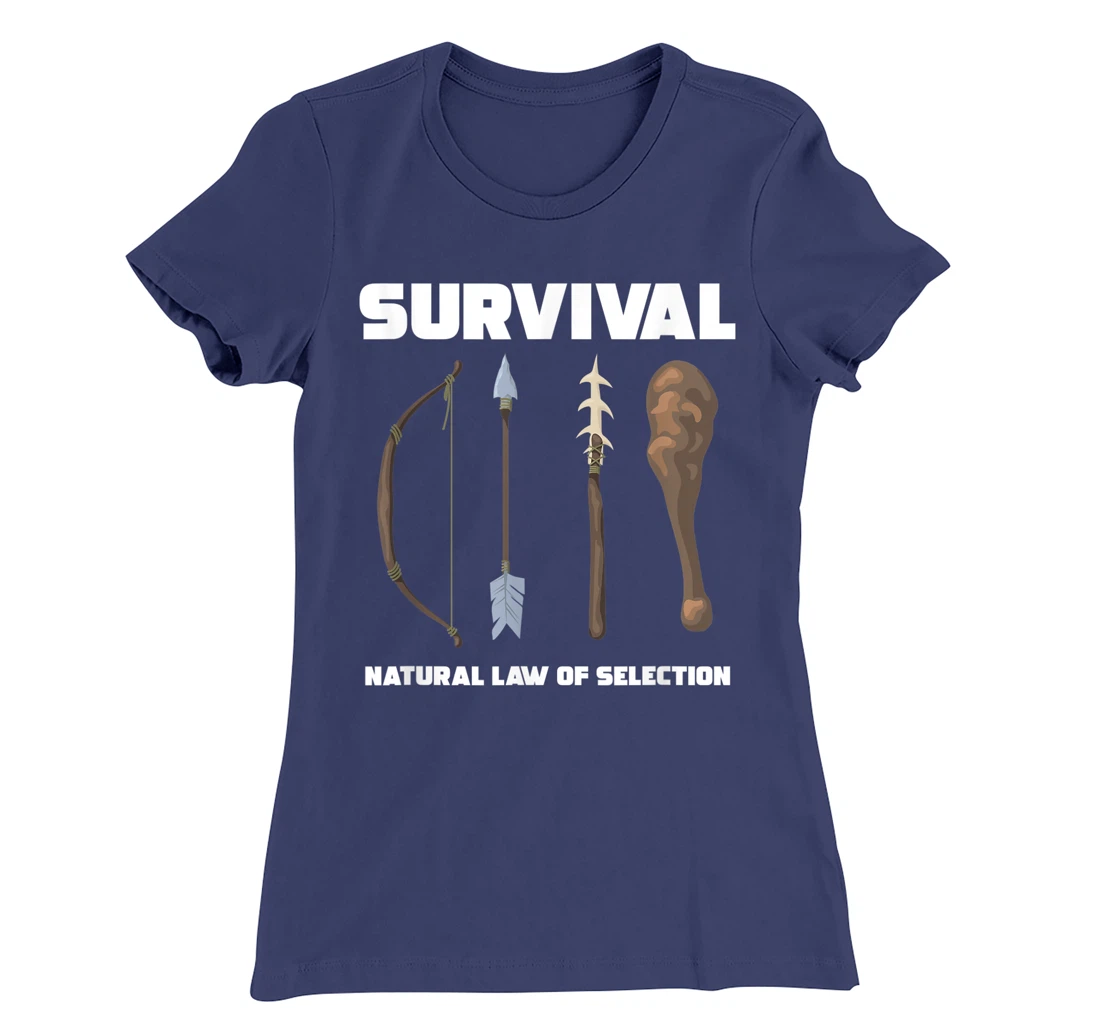 Survival Natural Law Of Selection Forest Bow Arrow Spear T-Shirt, Women T-Shirt