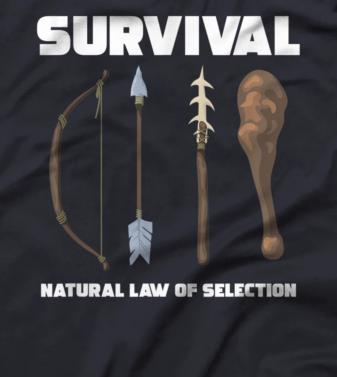 Survival Natural Law Of Selection Forest Bow Arrow Spear T-Shirt, Women T-Shirt