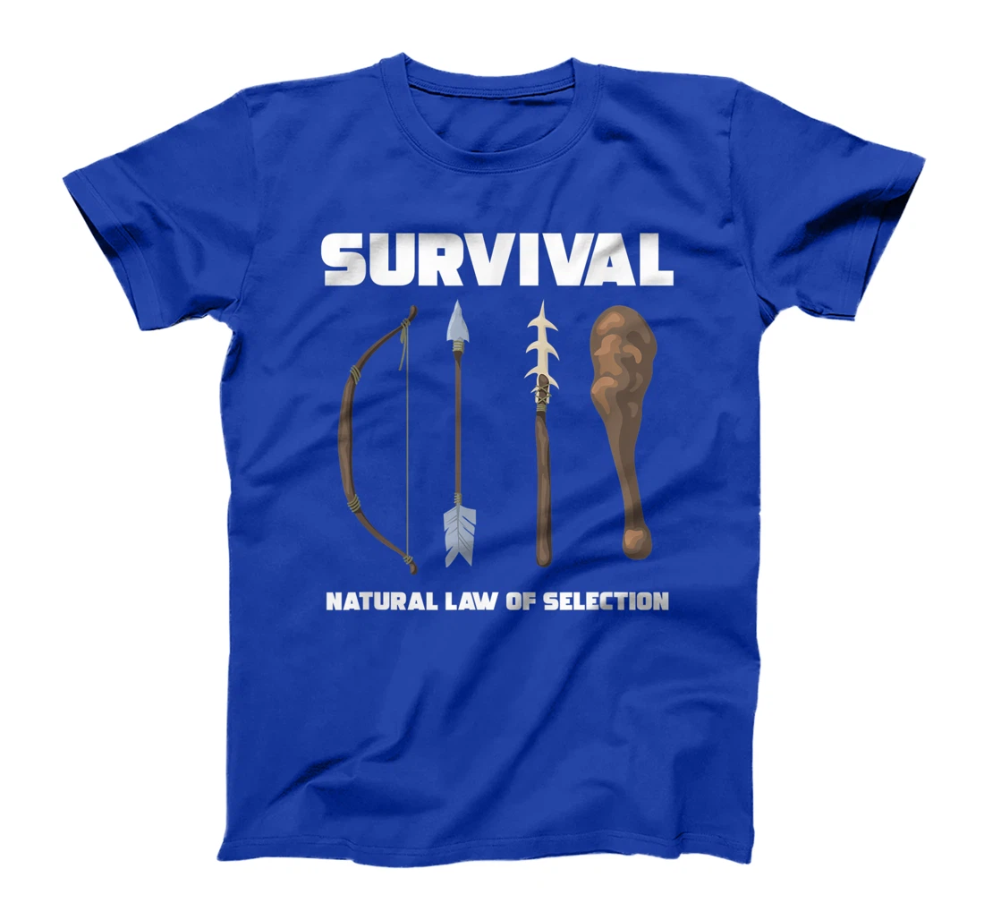 Survival Natural Law Of Selection Forest Bow Arrow Spear T-Shirt, Women T-Shirt