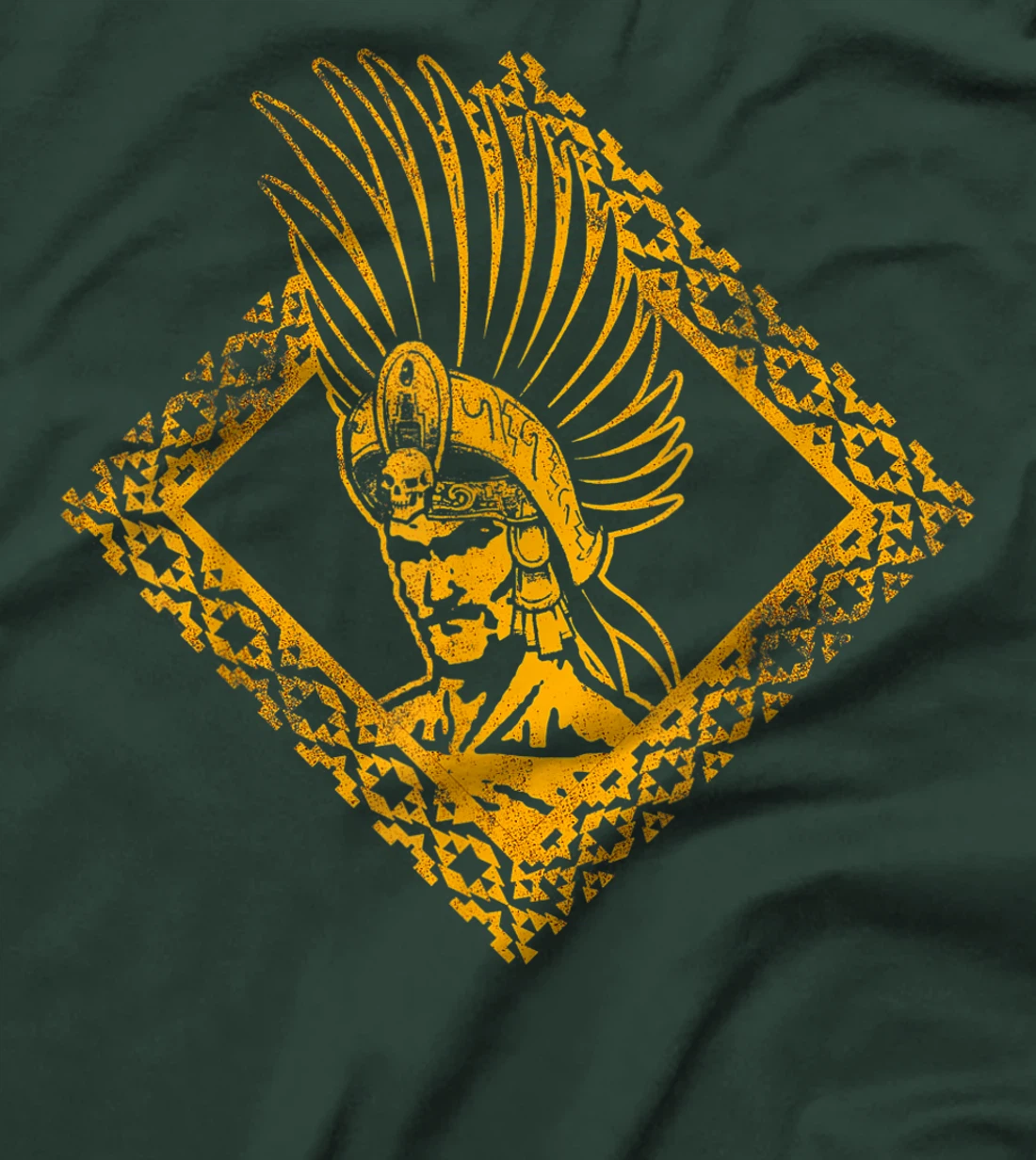 Aztec Warrior King Mexican Native Art Mayans Art T-Shirt, Women T-Shirt
