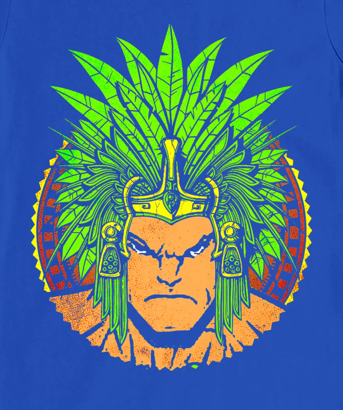 Aztec Warrior King Mexican Native Art Mayans Art T-Shirt, Women T-Shirt