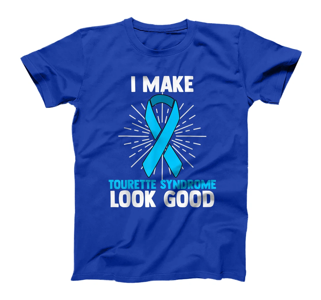 Tourette Syndrome Disorder TS Teal Awareness Ribbon T-Shirt, Women T-Shirt