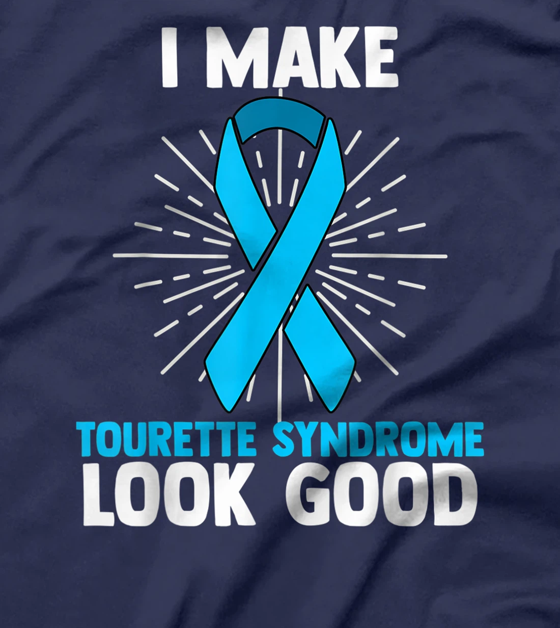 Tourette Syndrome Disorder TS Teal Awareness Ribbon T-Shirt, Women T-Shirt