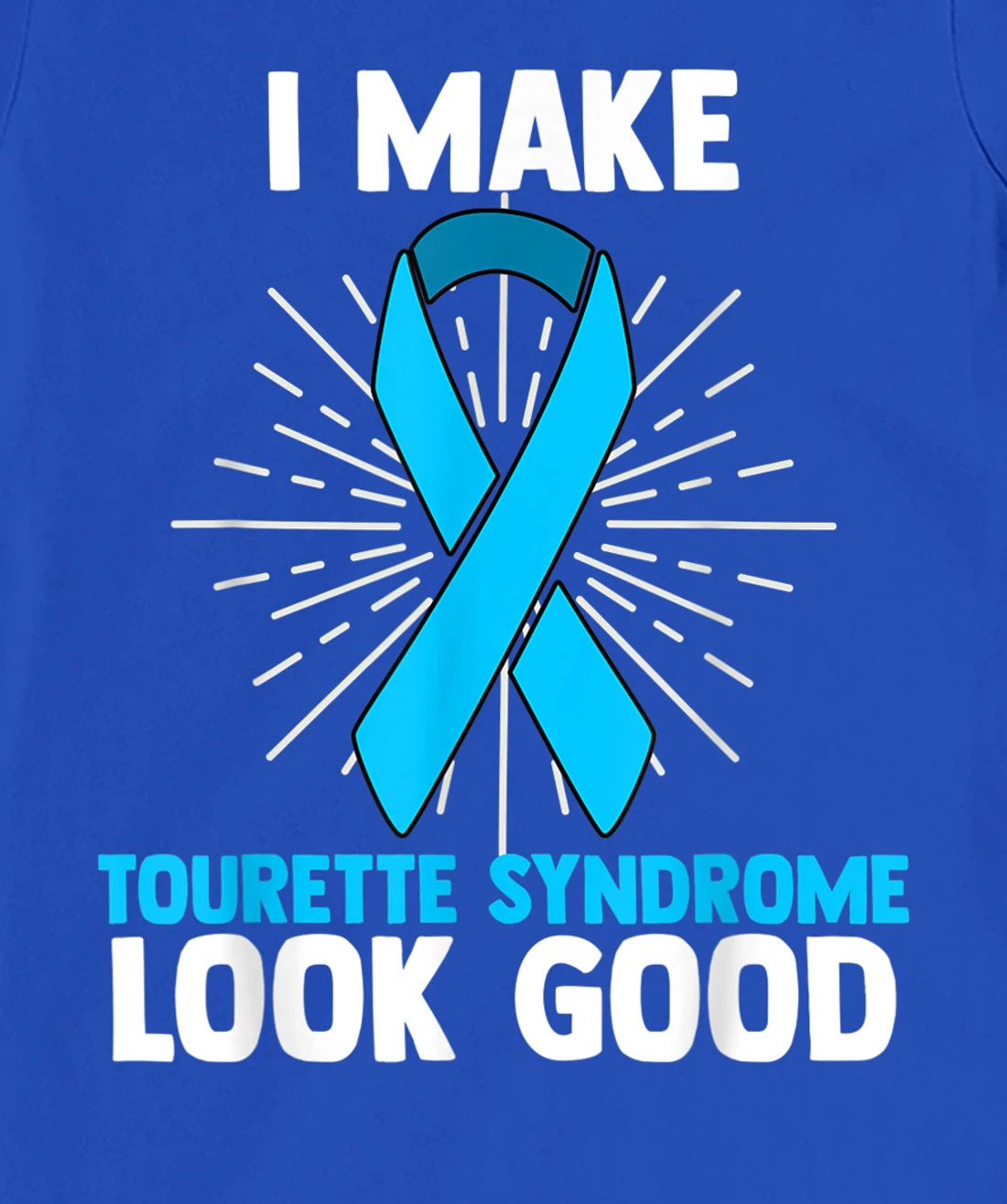 Tourette Syndrome Disorder TS Teal Awareness Ribbon T-Shirt, Women T-Shirt