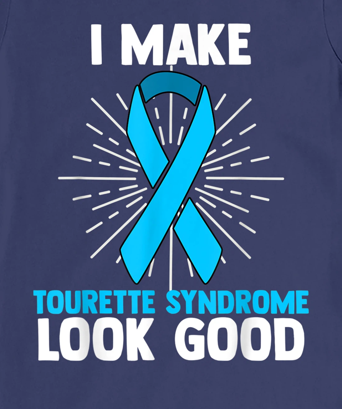 Tourette Syndrome Disorder TS Teal Awareness Ribbon T-Shirt, Women T-Shirt
