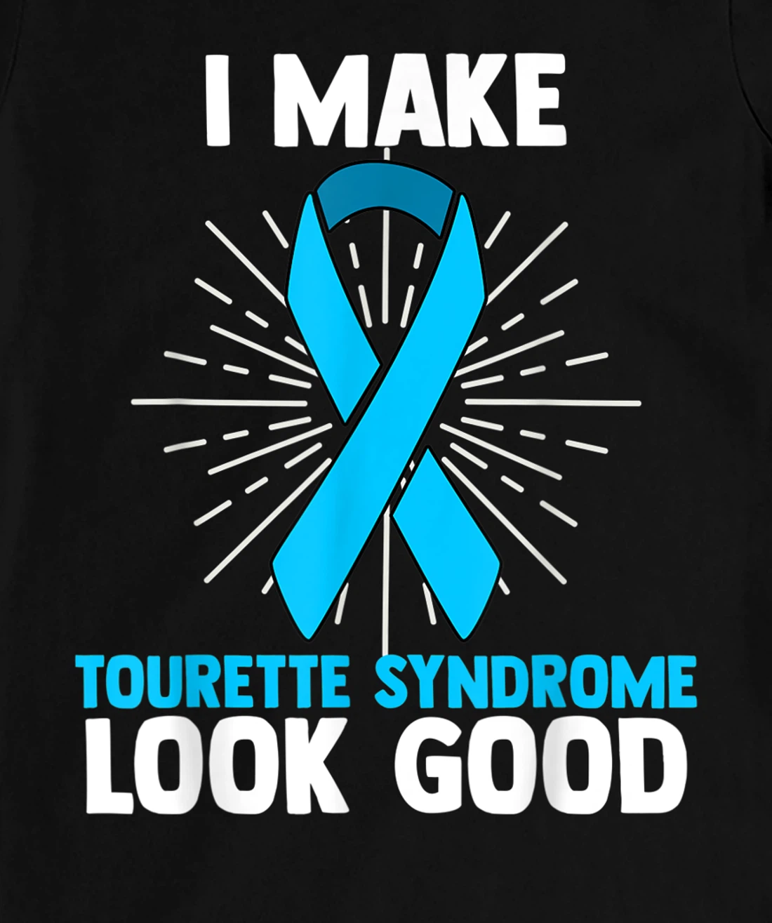 Tourette Syndrome Disorder TS Teal Awareness Ribbon T-Shirt, Women T-Shirt