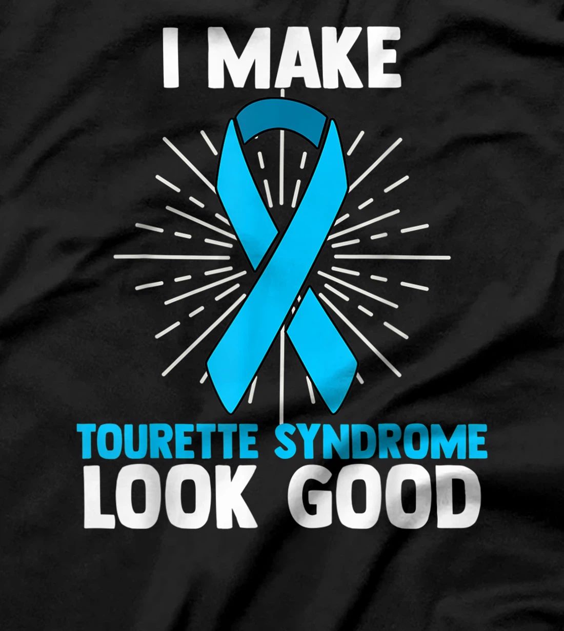 Tourette Syndrome Disorder TS Teal Awareness Ribbon T-Shirt, Women T-Shirt