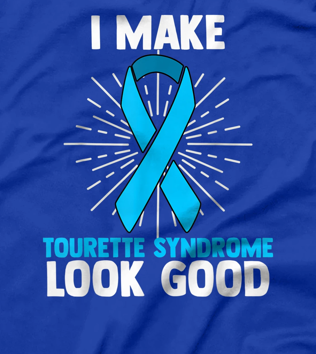 Tourette Syndrome Disorder TS Teal Awareness Ribbon T-Shirt, Women T-Shirt