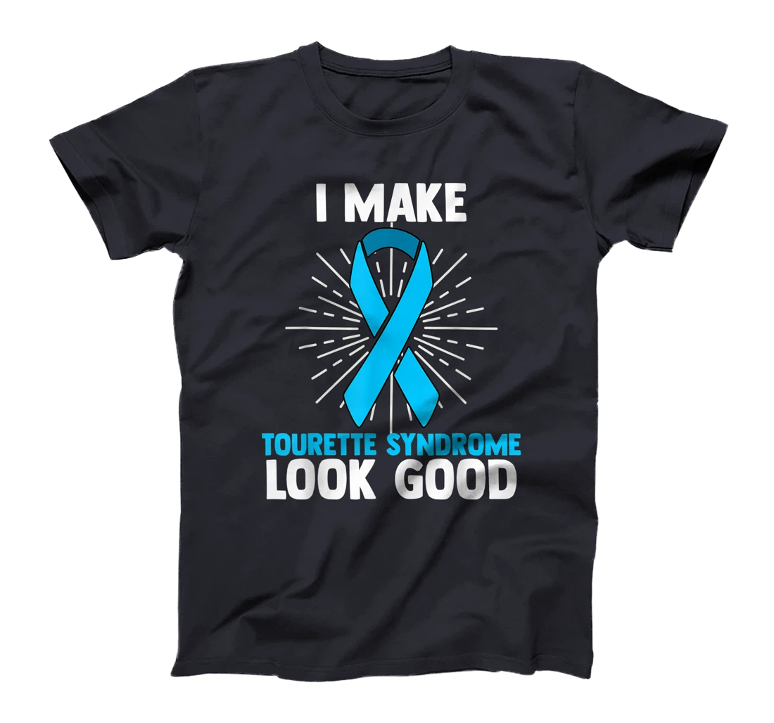 Tourette Syndrome Disorder TS Teal Awareness Ribbon T-Shirt, Women T-Shirt